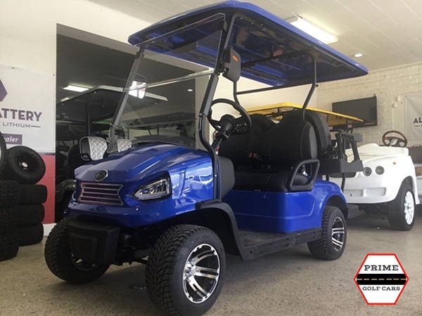 Blue Elite EV 4 Passenger Golf Cart affordable golf cart rental, golf cart rent virginia beach
