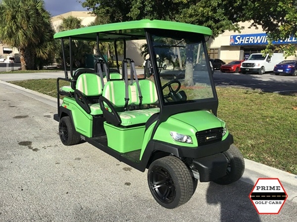 Lime Bintelli Beyond 6 Passenger Golf Cart affordable golf cart rental, golf cart rent virginia beach