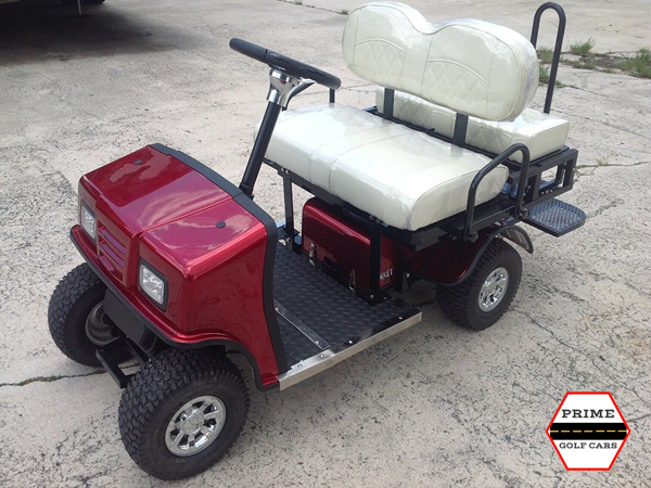 Maroon Cricket SX3 Mini Mobility Golf Cart affordable golf cart rental, golf cart rent virginia beach