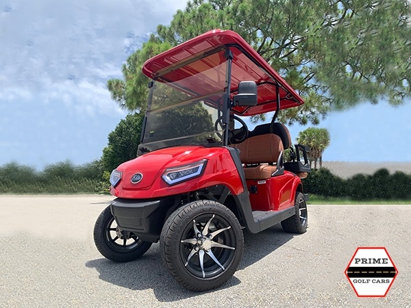 Red Elite EV 4 Passenger Golf Cart affordable golf cart rental, golf cart rent virginia beach