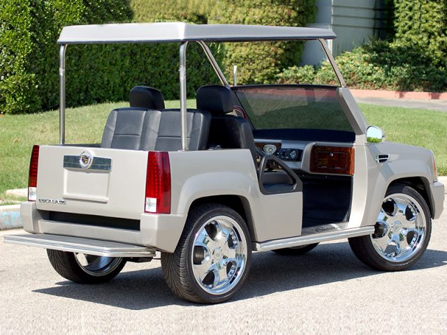 Silver Escalade Golf Cart affordable golf cart rental, golf cart rent virginia beach