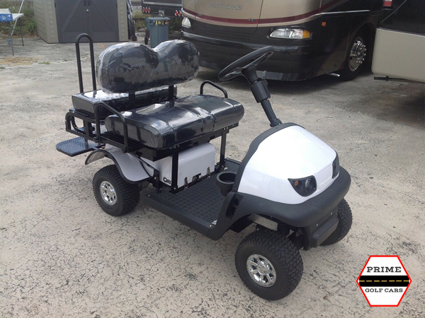 White Cricket RX5 Golf Cart affordable golf cart rental, golf cart rent virginia beach