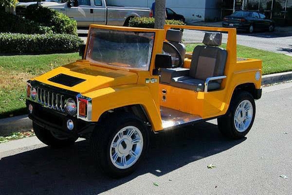 Yellow Hummer LSV Golf Cart affordable golf cart rental, golf cart rent virginia beach